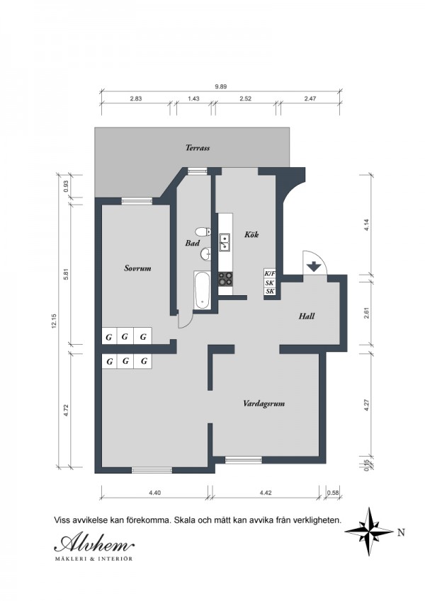 immobilier Appartement 351