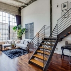 Appartement Vivre/travailler Loft Conversion dans San Francisco avec plafonds voûtés en béton