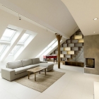 Appartement Duplex à Prague, définie par l'élégance et la créativité : arrondi Loft