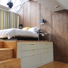 Appartement Maison frais et vibrante à Londres avec des Solutions de stockage innovante