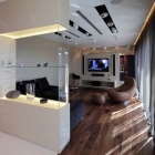 Appartement Appartement Penthouse de luxe russe équilibrage Accents clairs et foncés