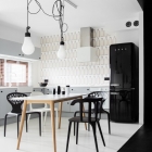 Appartement Instantanément captivante noir & blanc Studio à Poznan : espace Nomad Domo