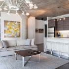 Appartement Éléments de Design industriel adouci par un séduisant mélange de Textures : Loft 002 au Canada