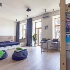 Appartement Disposition inhabituelle définissant un studio de 58 m² ouvert en Ukraine