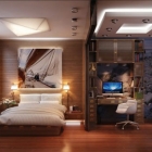 Chambre Chambre confortable, moderne et pratique avec un thème d'inspiration voyages