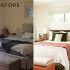 Chambre Avant et après : relooking chambre avec Moss et Accents corail