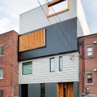 Maison Calques et couleurs définissant la maison empilée à Montréal, Canada