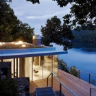 Maison Vue panoramique sur le lac et l'ouverture : maison du lac en Allemagne