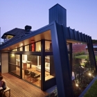 Maison Géométrie sauvage mis en valeur par l'extérieur de la maison moderne à Melbourne