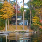 Maison Inspirant un Refuge Modern au Vermont : Cantilever Lake House