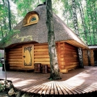 Maison Charmants détails présentés par Sauna Original de conte de fées en Russie