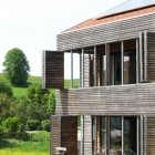 Maison Gîte rural doté d'une façade de la grange-Like par Beker Architekten