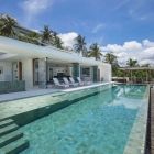 Maison Contemporain Holiday Villa à Koh Samui, offrant des vues spectaculaires et côtières de la Thaïlande
