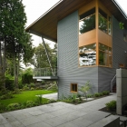 Maison Moderne Nature retraite surplombant lac Washington : Leschi Reisdence