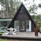 Maison Extension de maison moderne affichant une Architecture intelligente en Allemagne