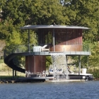 Maison Rive Vista bateau Dock avec une forme elliptique