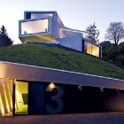 Maison Substitution architecturalement béton maison avec vue sur les Alpes suisses
