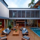 Maison Accueil incroyable en Australie, entouré d'une végétation luxuriante