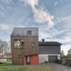 Maison Maison moderne asymétrique en Norvège pour une famille de quatre