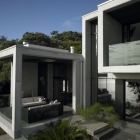 Maison Accueil béton contemporain avec des intérieurs étonnants en nouvel Nouvelle Zélande