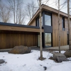 Maison Chalet de montagne moderne au Québec, par Blouin Tardif Architecture
