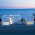 Maison Modern White Beach House par Richard Meier en Californie du Sud