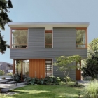 Maison Compact maison unifamiliale à Seattle avec caractéristiques durables