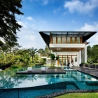 Maison Résidence de Bungalow d'inspiration tropicale à Singapour par les architectes Guz
