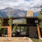 Maison Maison et artiste ’ Studio s embrassant une vue spectaculaire dans le Wyoming