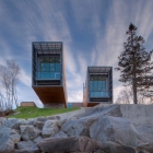 Maison En porte-à-faux deux coques maison avec vue sur la mer en Nouvelle-Écosse, Canada