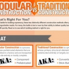 Maison Comment choisir entre la Construction modulaire et bâtiment traditionnel [infographie]