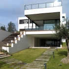 Maison Résidence blanche en Espagne, incorporant des Volumes modernes par laamouri Studio