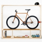 Meuble Étagère minimaliste créative mettant votre vélo sur écran