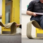 Meuble 80 mètres de corde utilisée pour concevoir une chaise créative par Jon Fraser