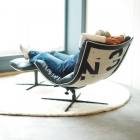 Meuble Chaise confortable et Versatile, faite de bateau recyclé voiles