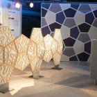 Meuble Sculpture d'inspiration acoustiques murs de bois : Pentagone