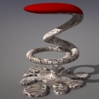 Meuble Le tabouret de Bar de serpent incroyable par Svilen Gamolov