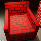 Meuble “ Mortier de briques & ” canapé et chaise