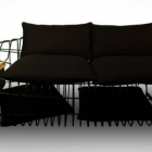 Meuble Canapé minimaliste avec des rebondissements industriels : Sofist par Sule Koc Design