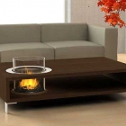 Meuble Table basse avec sa cheminée écologique