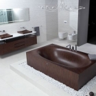 Salle de bain Baignoire en bois élégante et polyvalente de Mohammed