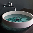 Salle de bain Serein lavabo Design gravé à la main : bassin de Motif