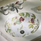 Salle de bain Éviers originales avec des motifs décoratifs