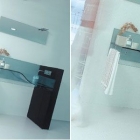Salle de bain Beau verre minimaliste évier d'Axolo