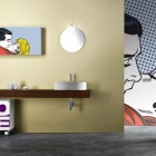 Salle de bain Inspiration de vanité de salle de bain : Salle de bain contemporaine élégante vanités