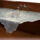 Salle de bain Évier cascade murale verre