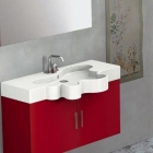 Salle de bain Vanité de fleur intéressante de Duebi Italia