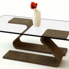 Salon Tables de verre minimaliste par Adi Fainer